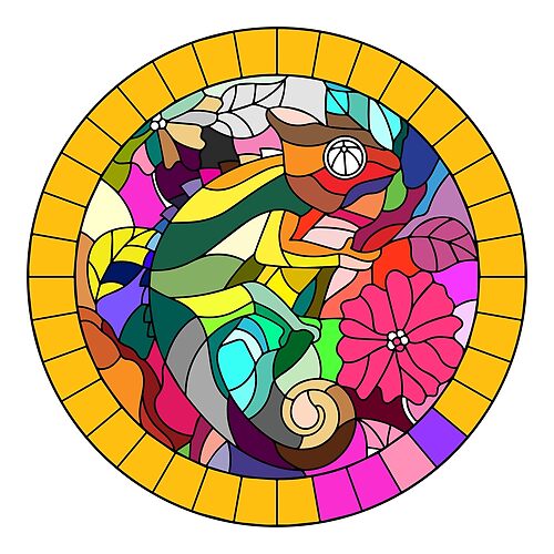 Stained Glass 25 (Style:3)