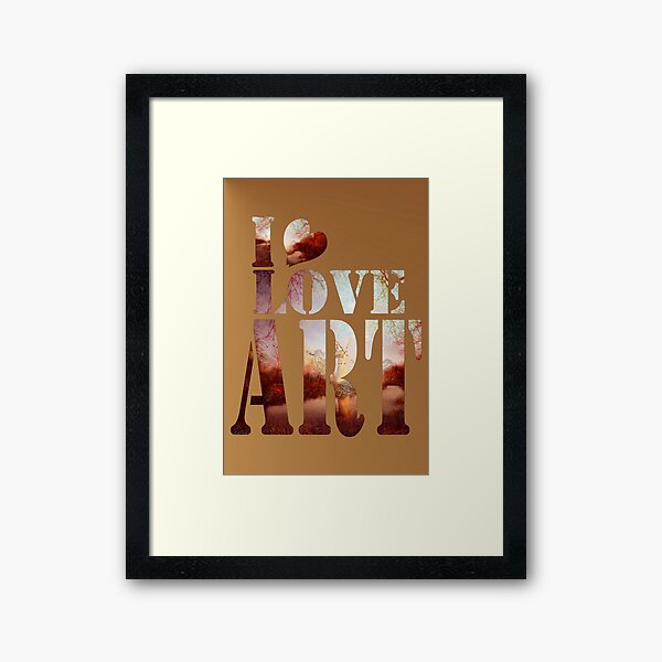 heART of the river Framed Art Print
