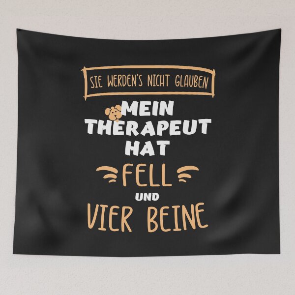 Item preview, Mein Therapeut hat Fell und vier Beine. Hunde. Lustige Sprüche für Hundebesitzer. designed and sold by silentcolors.