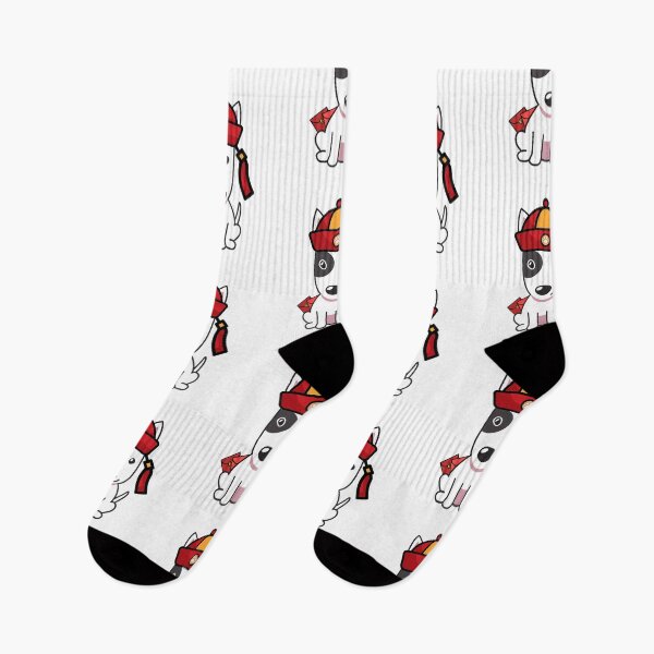 Item preview, Lunar New Year Bull Terrier with Red Packets and Hat designed and sold by Pet Station.