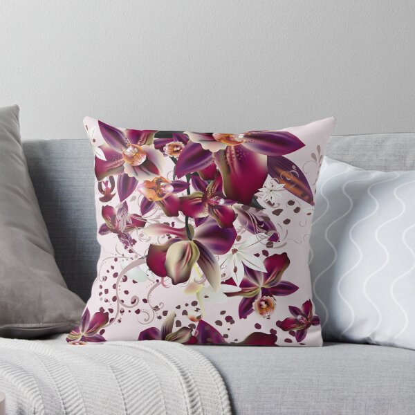 Item preview, Tropical Orchid Flowers Pattern designed and sold by stylebytara.