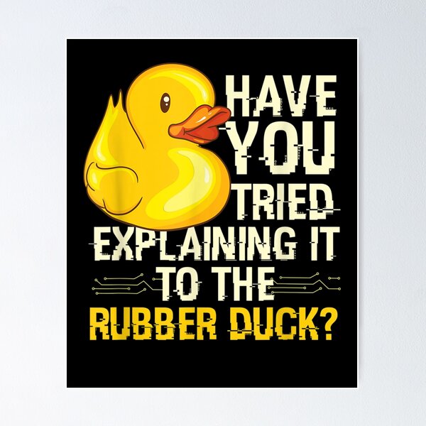 Item preview, Funny Programmer - Rubber Duck Debugging, Funny Programmer Gift Design designed and sold by ThePatternArt  ⭐⭐⭐⭐⭐.
