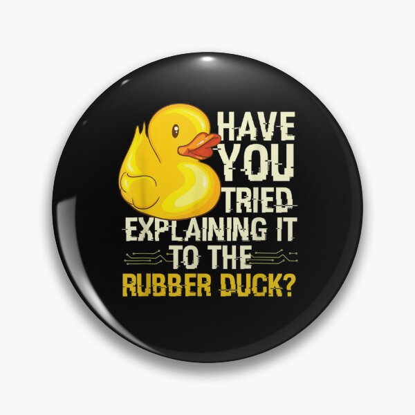 Artikelvorschau, Lustiger Programmierer - Rubber Duck Debugging, lustiger Programmierer-Geschenk-Entwurf entworfen und verkauft von ThePatternArt  ⭐⭐⭐⭐⭐.