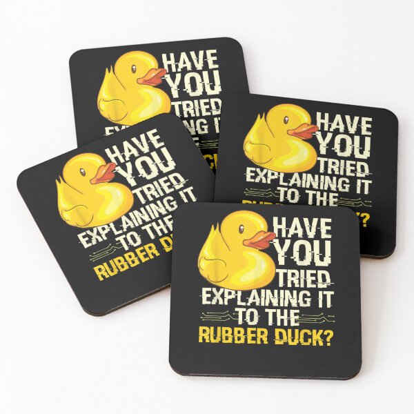 Item preview, Funny Programmer - Rubber Duck Debugging, Funny Programmer Gift Design designed and sold by ThePatternArt  ⭐⭐⭐⭐⭐.