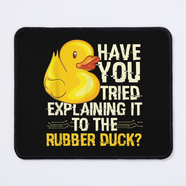 Item preview, Funny Programmer - Rubber Duck Debugging, Funny Programmer Gift Design designed and sold by ThePatternArt ⭐⭐⭐⭐⭐.