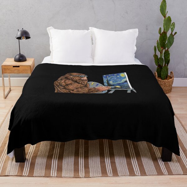 Item preview, Starry Night Bigfoot Painting designed and sold by simplife-art.