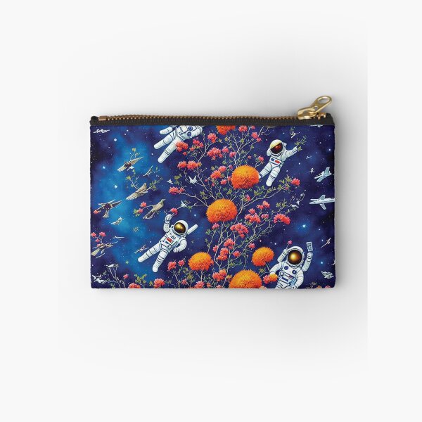 Item preview, astronauts cosmonauts in space with flowers, cosmos, weird, fantasy art, space traveler designed and sold by SBlagojevic.