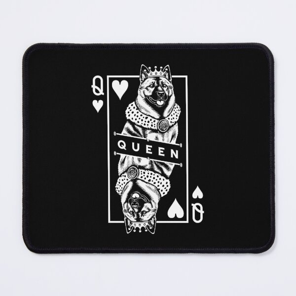 Item preview, Norwegian Elkhound Queen Of Hearts Funny Dog Lover Pop Art designed and sold by GrandeDuc.