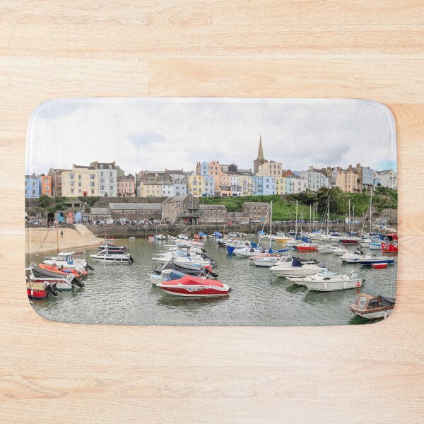 Item preview, Tenby Harbour and Town Panorama, Pembrokeshire, Wales designed and sold by Paul Thompson Photography.