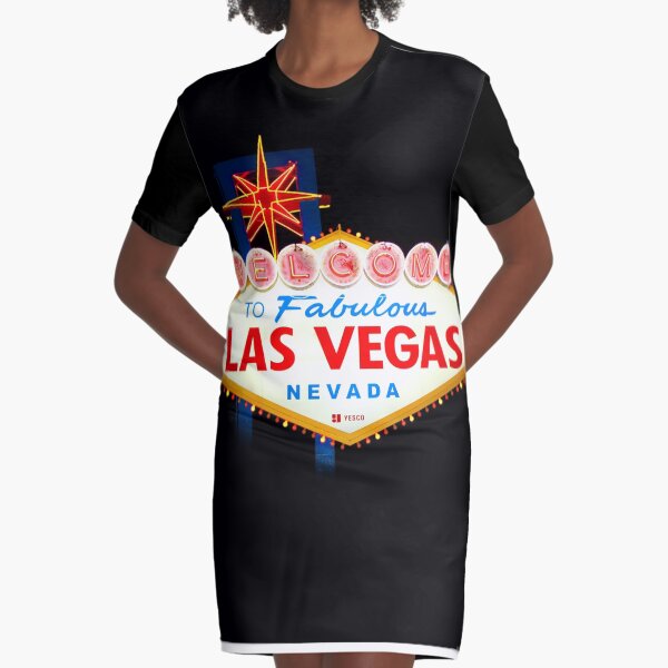 Welcome to Fabulous Las Vegas Graphic T-Shirt Dress