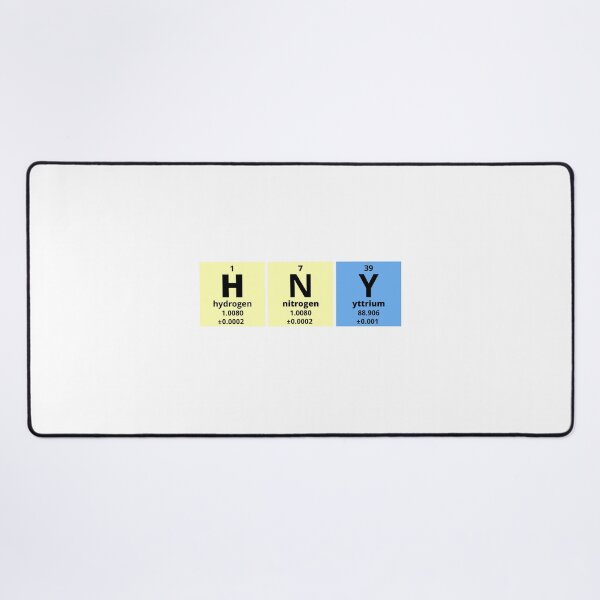 Item preview, Happy New Year in periodic table of elements designed and sold by TheBoycottStore.