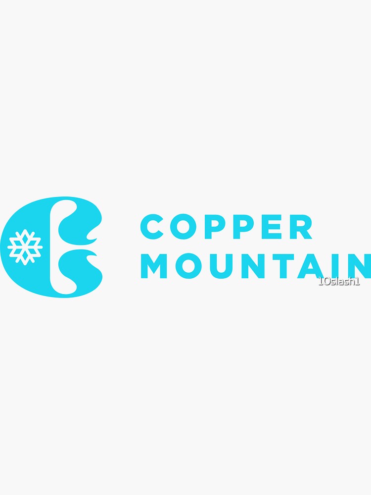 "Copper Mountain Resort, Colorado Modern Logo" Sticker for Sale by
