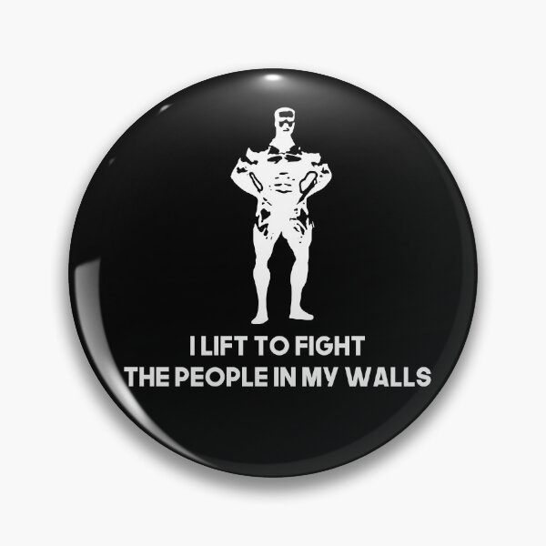 Item preview, I lift to fight the people in my walls funny gym jim bodybuilding meme sigma designed and sold by Princeps-.