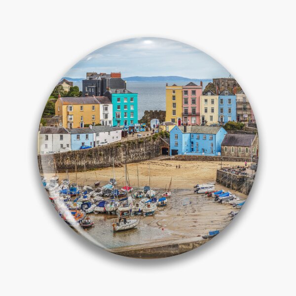 Item preview, Tenby Harbour Boats And Town Houses designed and sold by Paul Thompson Photography.