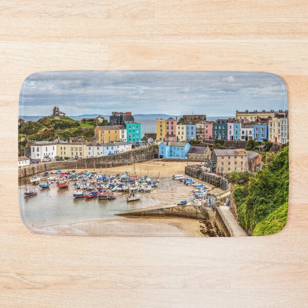 Item preview, Tenby Harbour Boats And Town Houses designed and sold by Paul Thompson Photography.