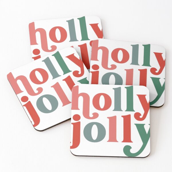 Item preview, Retro Christmas Holly Jolly Quotes designed and sold by Sadokartista.