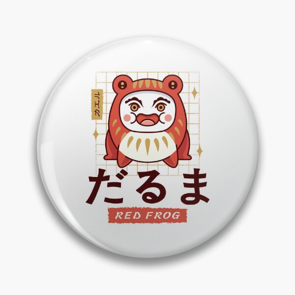Item preview, Red Frog Daruma designed and sold by Lagelantee.