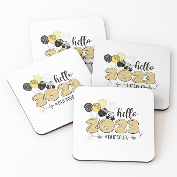 Item preview, Hello 2023 Nurse Life Funny Nursing Happy New Year designed and sold by myrosetee.