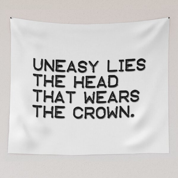 Item preview, Uneasy lies the head that wears the crown (black) designed and sold by didijuca.
