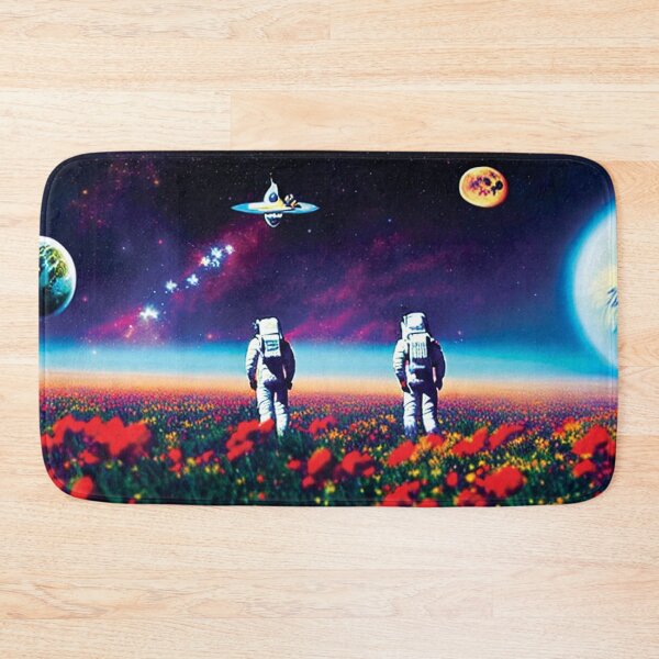Item preview, astronauts, cosmonauts, in space, with flowers, cosmos, weird, fantasy art, space traveler, space art, universe designed and sold by SBlagojevic.
