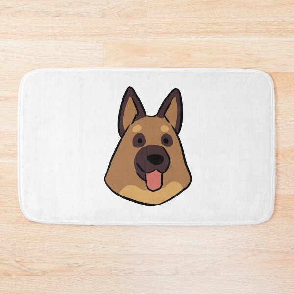 Item preview, German Shepherd face cute illustration  designed and sold by Yarafantasyart.
