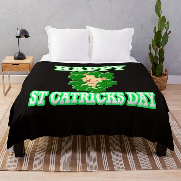 Item preview, Funny Cat surrounded with Shamrocks, St Catricks Day designed and sold by Angelle55.