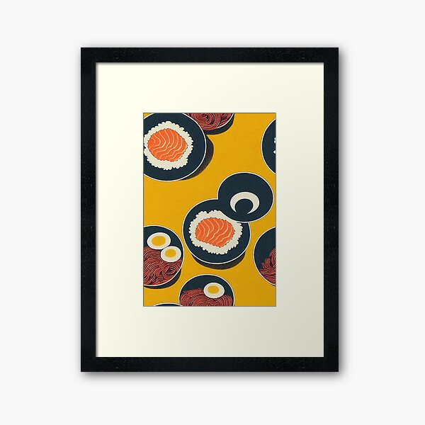 Aperçu de l'œuvre Ukiyo-E Sushi créée et vendue par Fragpop.