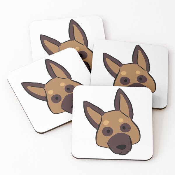 Item preview, German Shepherd face cute illustration  designed and sold by Yarafantasyart.