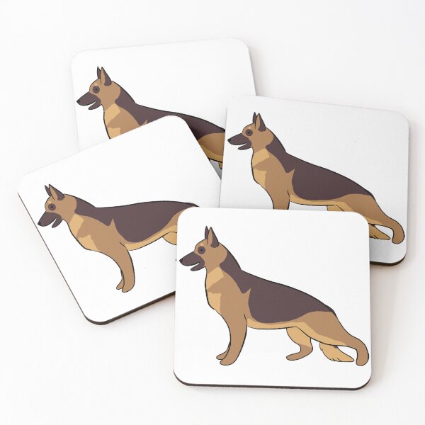 Item preview, German Shepherd dog cute illustration  designed and sold by Yarafantasyart.