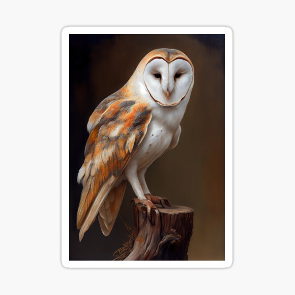 Item preview, Barn owl - Oil Paint designed and sold by ABArtByAlexST.