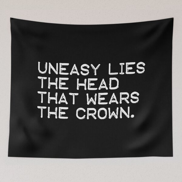 Item preview, Uneasy lies the head that wears the crown (white) designed and sold by didijuca.