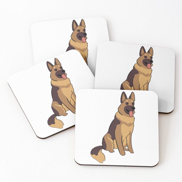 Item preview, German Shepherd dog cute illustration  designed and sold by Yarafantasyart.