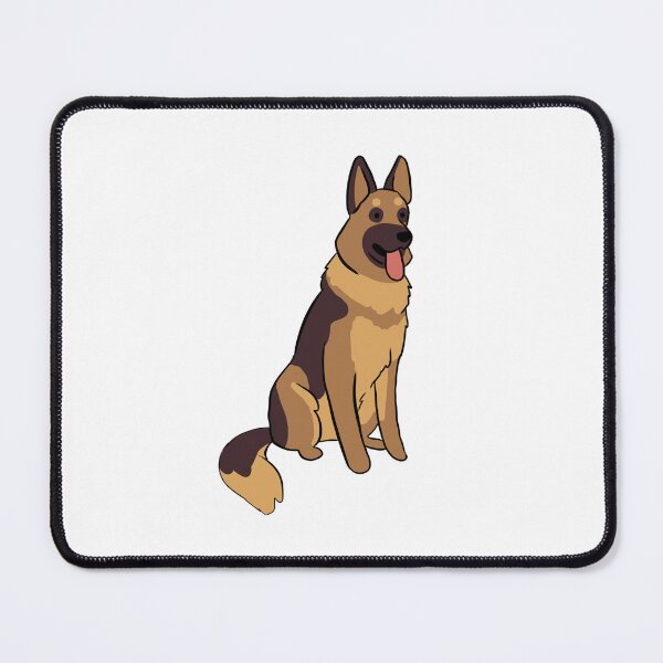 Item preview, German Shepherd dog cute illustration  designed and sold by Yarafantasyart.