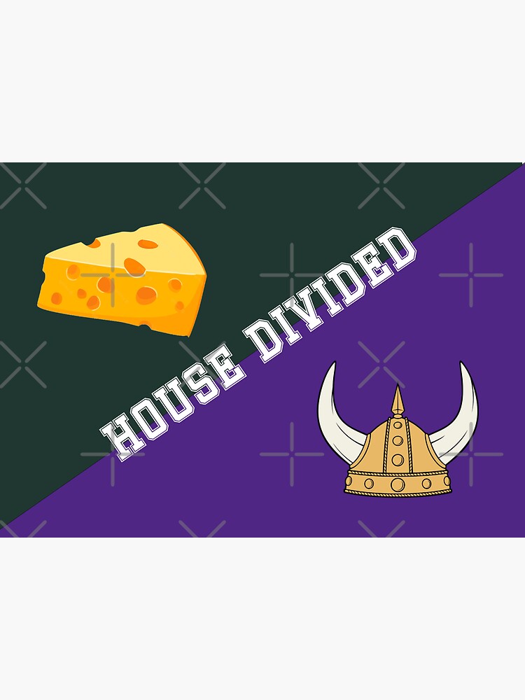 "House Divided Packers/Vikings" Sticker for Sale by iburroughs97