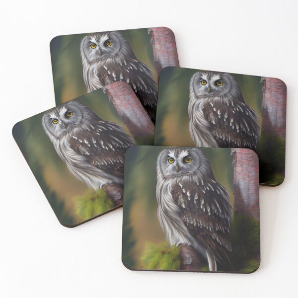 Item preview, Boreal owl - Oil Paint designed and sold by ABArtByAlexST.