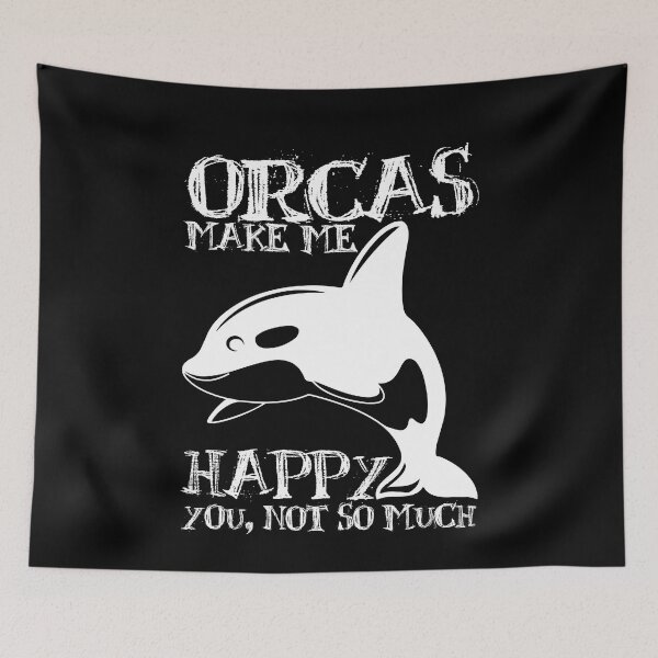 Item preview, Orcas Make Me Happy Orcas Whale Sea designed and sold by MooonTees.
