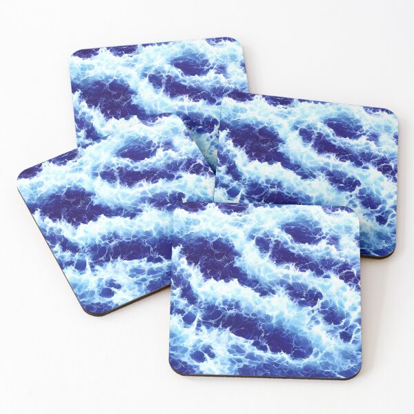 Item preview, ocean waves energy darkblue designed and sold by AbundanceMind.