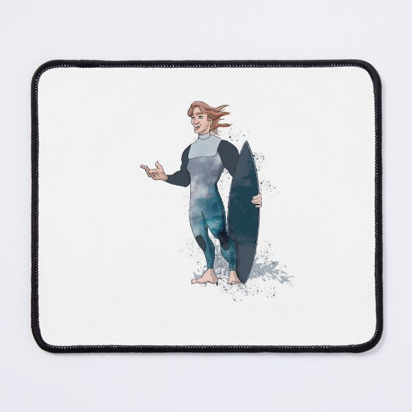 Item preview, Cartoon surfer in a casual pose designed and sold by U-WESTDESIGN.