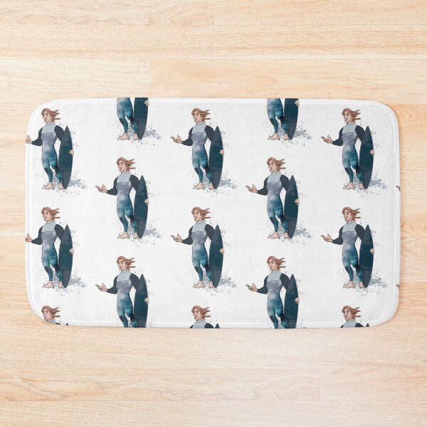 Item preview, Cartoon surfer in a casual pose designed and sold by U-WESTDESIGN.