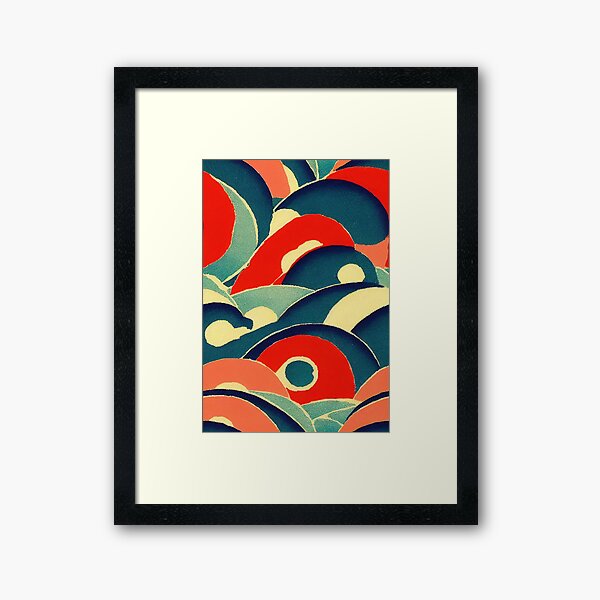 Aperçu de l'œuvre Ukiyo-e Grande Vague créée et vendue par Fragpop.