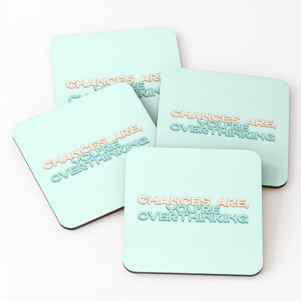 Item preview, Chances are, You're Overthinking Mint Green Anxiety designed and sold by dailycake.