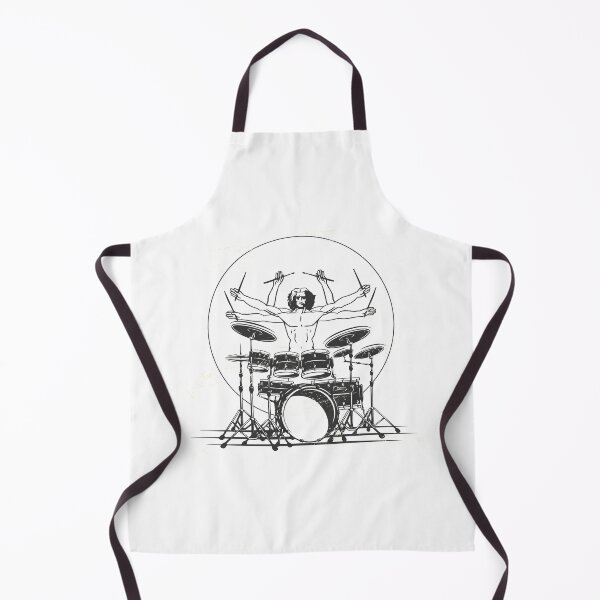 Item preview, Vitruvian man parody of playing the drums for drummers funny  designed and sold by GreenMall.