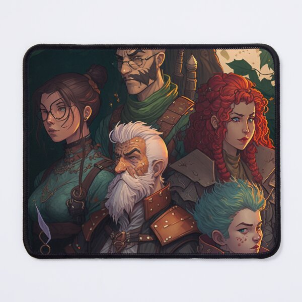 Item preview, Dungeons and Dragons Group of Five designed and sold by AICreateWorlds.