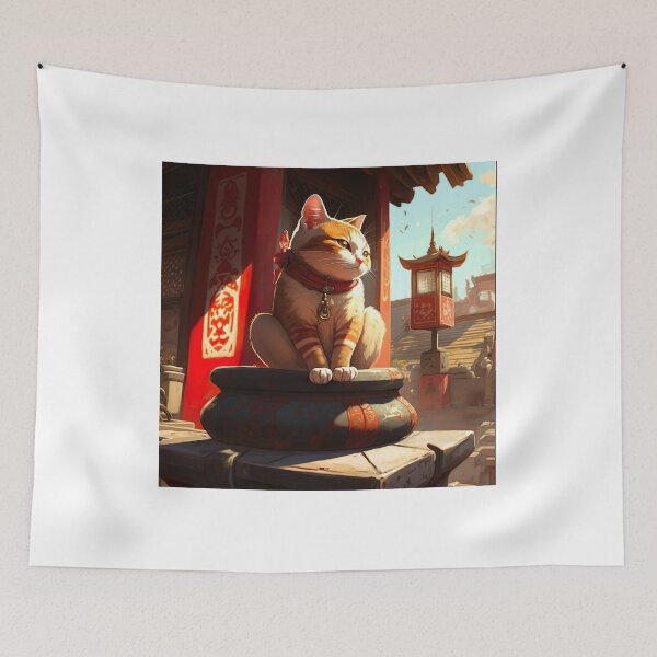 Item preview, Temple cat cute designed and sold by Makoto-Styl.