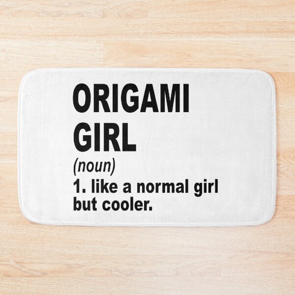 Item preview, Origami Girl Like A Normal Girl But Cooler,Origami Lovers Gift designed and sold by Dogs Geeky⭐⭐⭐⭐⭐.