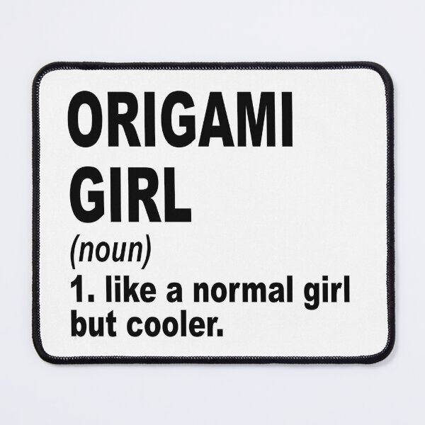 Item preview, Origami Girl Like A Normal Girl But Cooler,Origami Lovers Gift designed and sold by Dogs Geeky⭐⭐⭐⭐⭐.