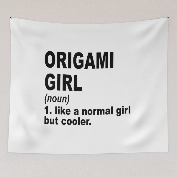 Item preview, Origami Girl Like A Normal Girl But Cooler,Origami Lovers Gift designed and sold by Dogs Geeky⭐⭐⭐⭐⭐.