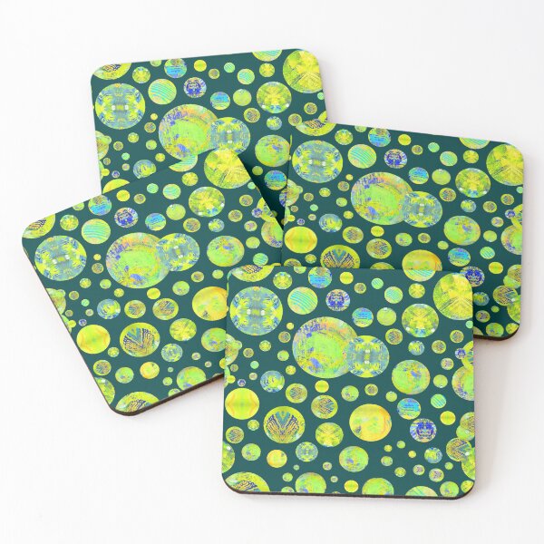Item preview, Bright Truth Orbs on Dark Teal Repeat 5748 designed and sold by Art in My Loft.