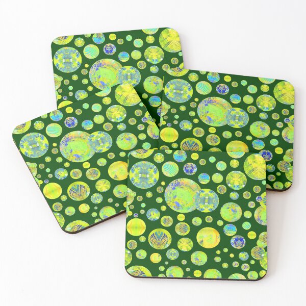 Item preview, Bright Truth Orbs on Dark Green Repeat 5748 designed and sold by Art in My Loft.