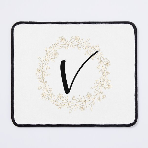 Item preview, Monogram V In  A  Wreath Of Wildflowers designed and sold by Tasha-design.